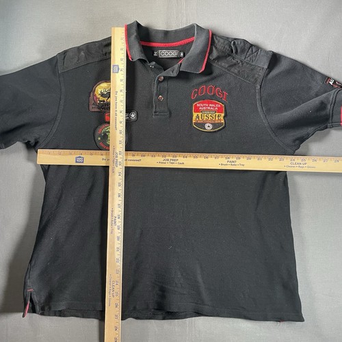 Coogi Polo Shirt Mens XL Australia Patches Hunting Club South Wales 2012 - Picture 3 of 8