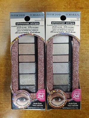 2 Pack: Physicians Formula Shimmer Strips *#6407 Nude Eyes* Eye Shadow (CC3804)