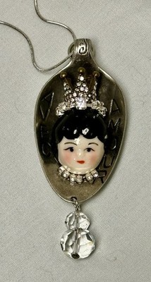 Avec Amour Necklace Vintage Doll Head Necklace