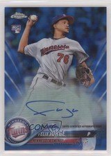 2018 Topps Chrome Rookie Auto Blue Refractor 42/150 Felix Jorge #RA-FJ Auto 2x6