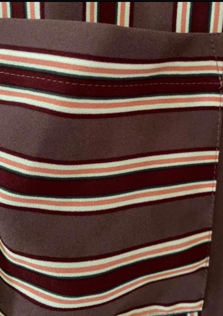 Ladies Small Express Button Down, Striped, Conver… - image 3