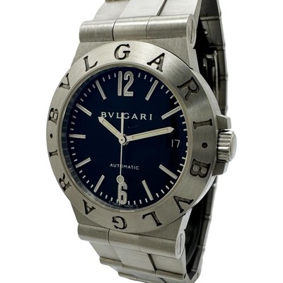 BVLGARI Diagono Sport LCV35S Automatic Black Dial Bracelet Men's Watch