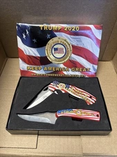 Trump 2020 Two Piece Pocket Knife Set