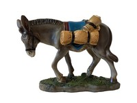 Krippenfigur Esel Mit GepäCk 5,6 Cm Polyresin Deko KrippenzubehöR