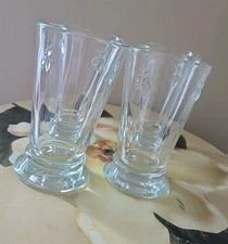 2 LA ROCHERE Tumbler Glasses PARIS MUSEES Bee Napoleon 5.5 inches 10oz Highball