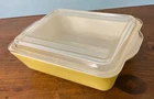vintage pyrex 0503 yellow casserole dish