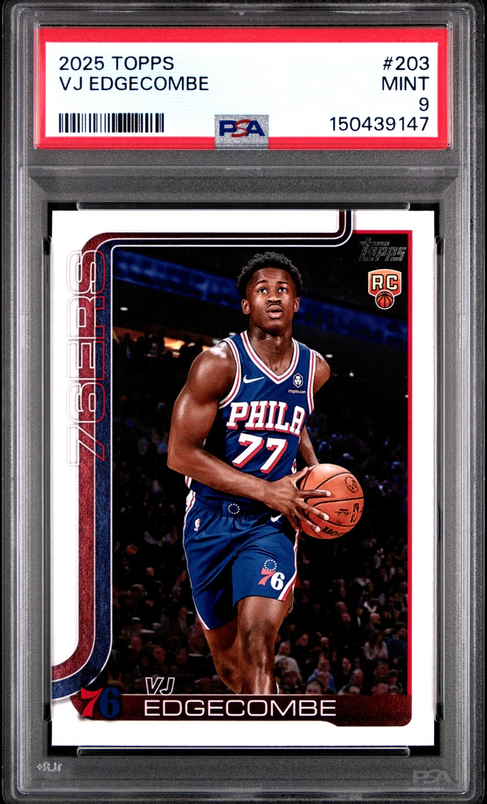 2025 TOPPS #203 VJ EDGECOMBE PSA 9