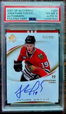 2007-08 SP AUTHENTIC FUTURE WATCH ROOKIE AUT0 JONATHAN TOEWS PSA /DNA BEAUTY!!!!