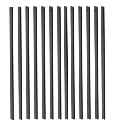 101 Pack 36'' Aluminum Deck Balusters Black Metal Railing Spindles Kit w/Screws