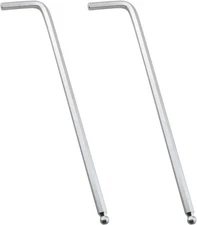 2PCS 3/16'' Internal Hexagonal Ball End Hex Key Allen Wrench L 3/16, Silver 