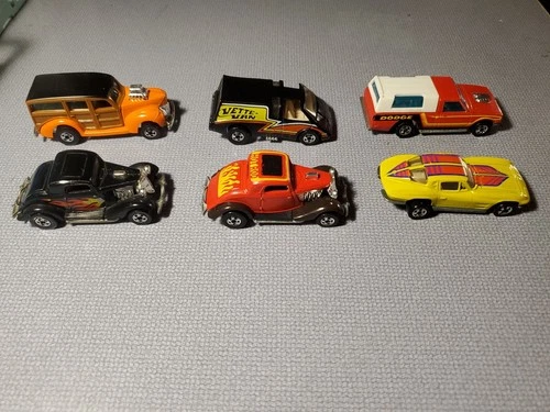 Hot Wheels Vintage Hi-Rakers Lot Vette Van Dodge D50 34 Ford Corvette