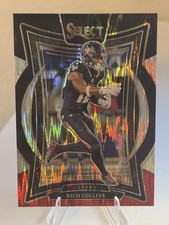 2024 Panini Select - Concourse Nico Collins #86 Black & Red Shock Prizm