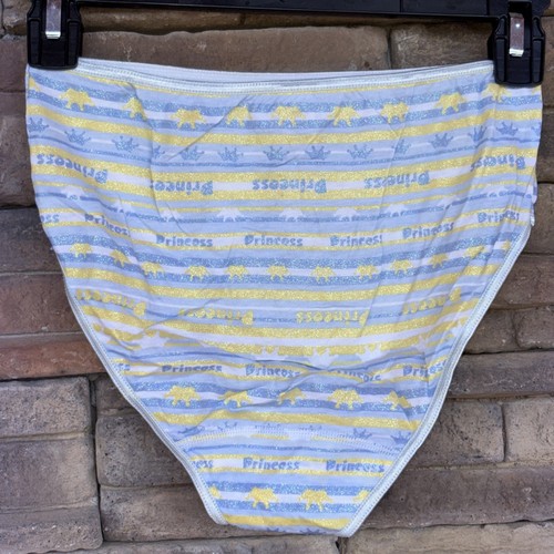 St. Eve Girl Y2K Sparkly Princess Cotton Vintage Brief Panty 16 Underwear - Picture 3 of 3