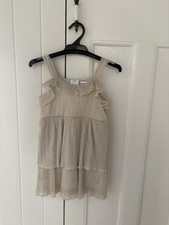 Zara Girls Gold Party Shimmer Dress size 4-5 