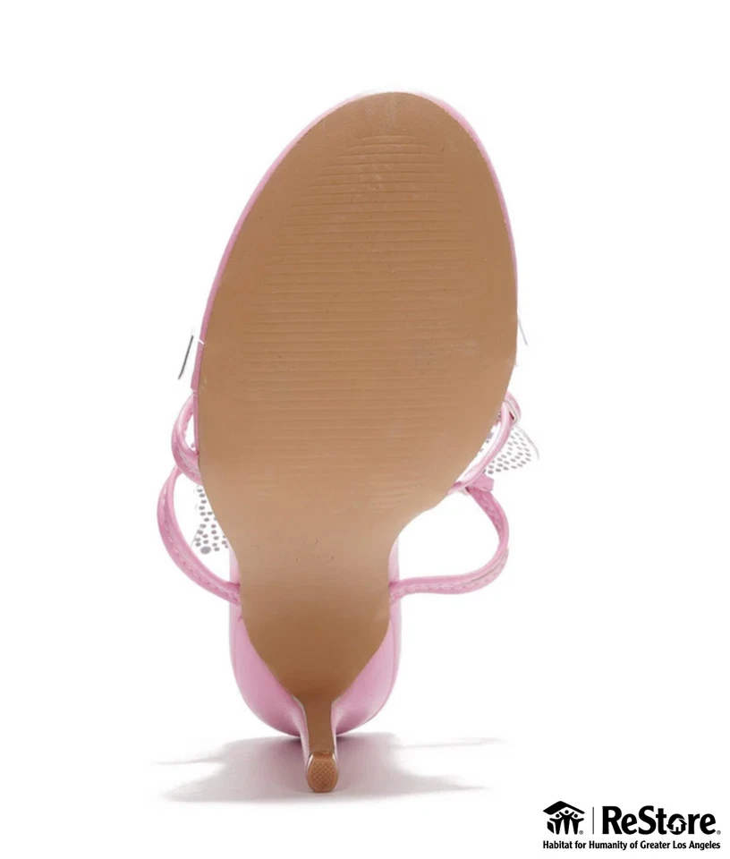 Cape Robbin Elyssa Rhinestone Butterfly Heel - Pink - Image 3 of 4