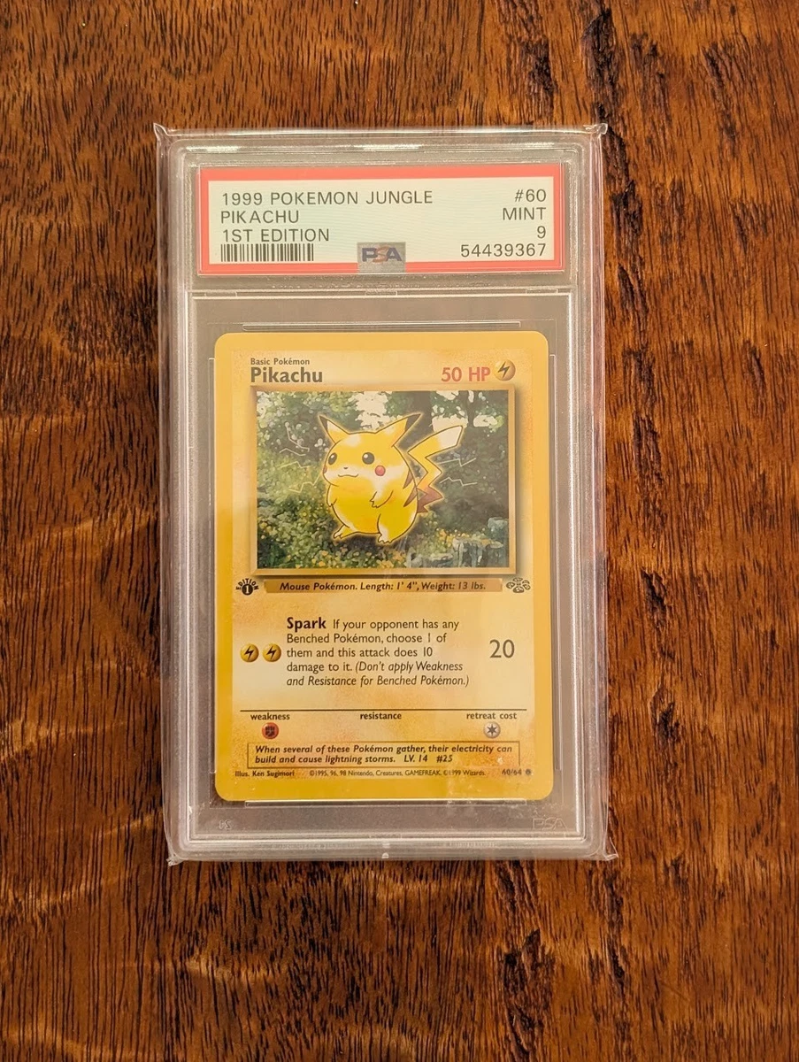 Pikachu Pokémon TCG Grade 9 Jungle Individual Collectible Card