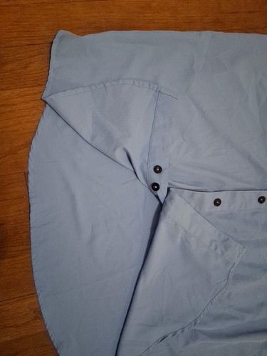 Pelagic Eclipse Guide Shirt Blue Button Offshore Mens Large Fishing - Picture 5 of 8
