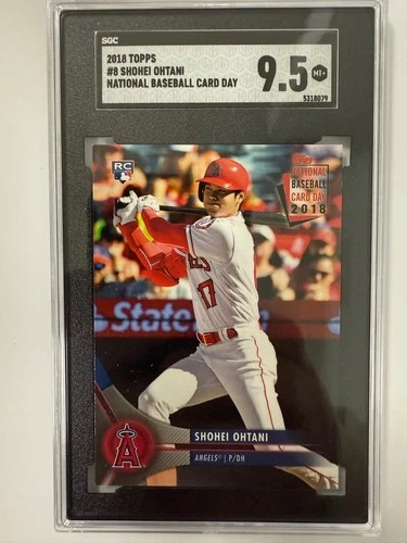 2018 Topps National Baseball Day Shohei Ohtani card #8 ROOKIE SGC 9.5 MINT + 079