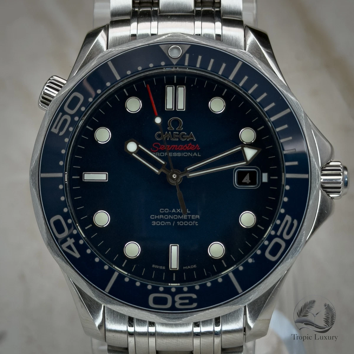 Stainless Steel OMEGA Seamaster Diver 300M Sport Wristwatches for