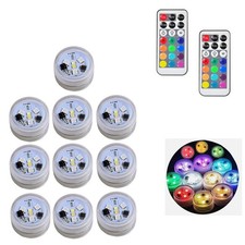 10pcs Mini Lights, Halloween Pumpkin Lights,Small Tea Lights Candles Waterpro...