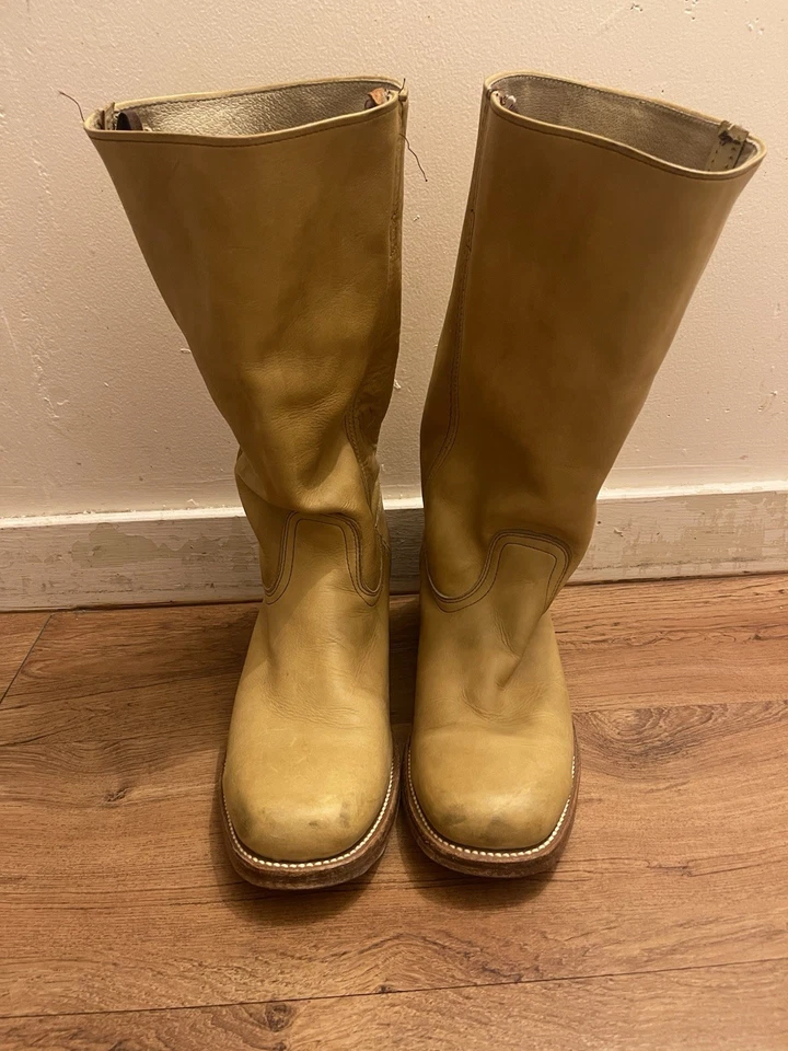 Frye Campus Banana Boot 10.5d Hombres Pull On Wellington Caballería Montar Bota Vaquero Foto 2 de 4