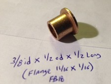 Oilite Flange Bushing Bronze 3/8 id x 1/2 odx1/2 Brass Bush Shim Spacer Bearing 