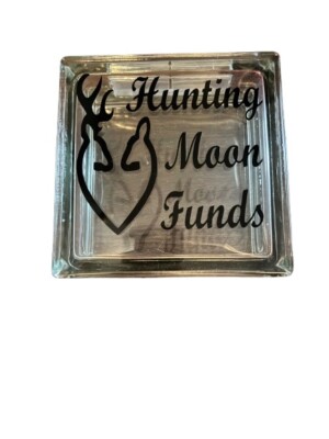 Honeymoon Hunting Moon Funds Wedding Glass Money Box Wishing Well Deer