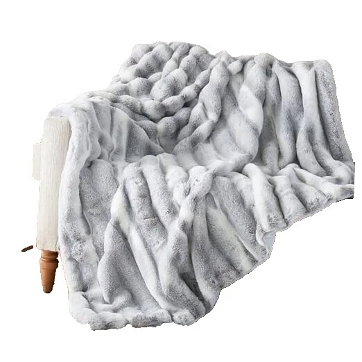 Faux Fur Animal Print Blankets & Throws