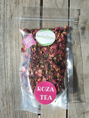 ROZA Fragrant Rose Petal Vitamin C Immune Herbal Loose Leaf Tea Blend 2 oz 