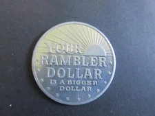 Vintage AMC Rambler Car Aluminum Coin Token