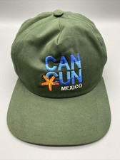 Cancun Mexico Hat Cap Blue Stripe Bay Hot Starfish Green Snapback