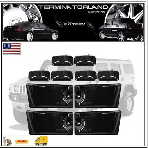 🟢 Hummer H2 LED - Czarne Lampy dachowe Lampy dachowe Światła dachowe Światła pozycyjne - Zdjęcie 1 z 7