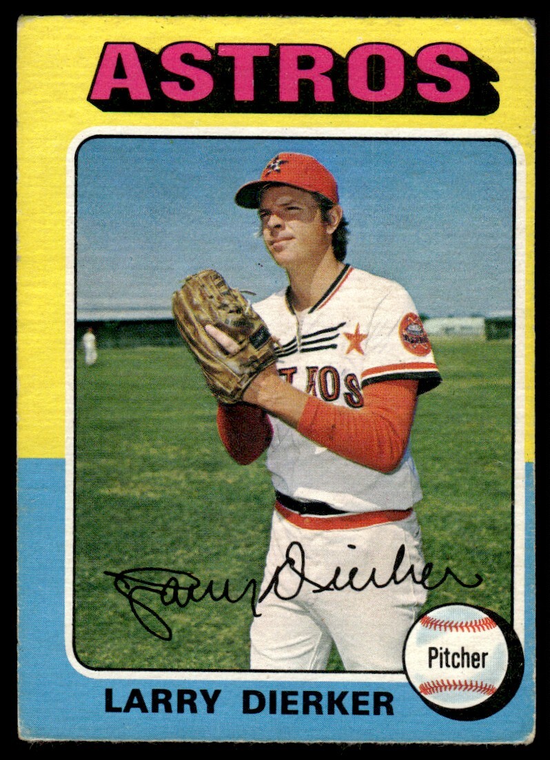 1975 O-Pee-Chee Larry Dierker Houston Astros #49 R74
