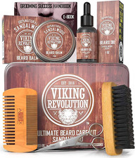 Beard Care Kit for Men - Ultimate Beard Grooming Kit Includes 100 Boar Men  S Be