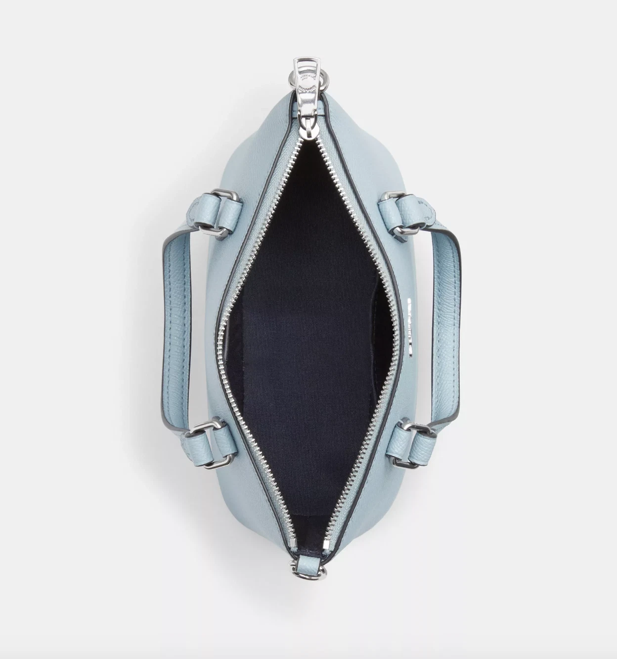 Nuova con etichette Tracolla Coach Mini Gallery CN752 Blu Pallido Glitterata ✨ Pelle