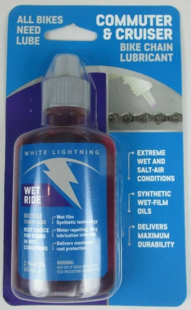 white lightning wet ride synthetic lubricant