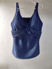 NEW Lands' End Tankini Swimsuit Top 3X size 26W NWOT Textured Material