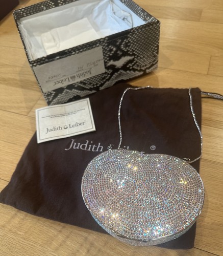 Judith Leiber Swarovski Crystal Bag Heart & Soul Shoulder Clutch