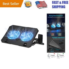 Ergonomic Laptop Cooling Pad and Stand with 2 Cooling Fans - Light  Portable