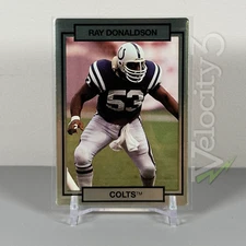 1990 Action Packed NFL Card #105 - Ray Donaldson | Colts C | Embossed 3D