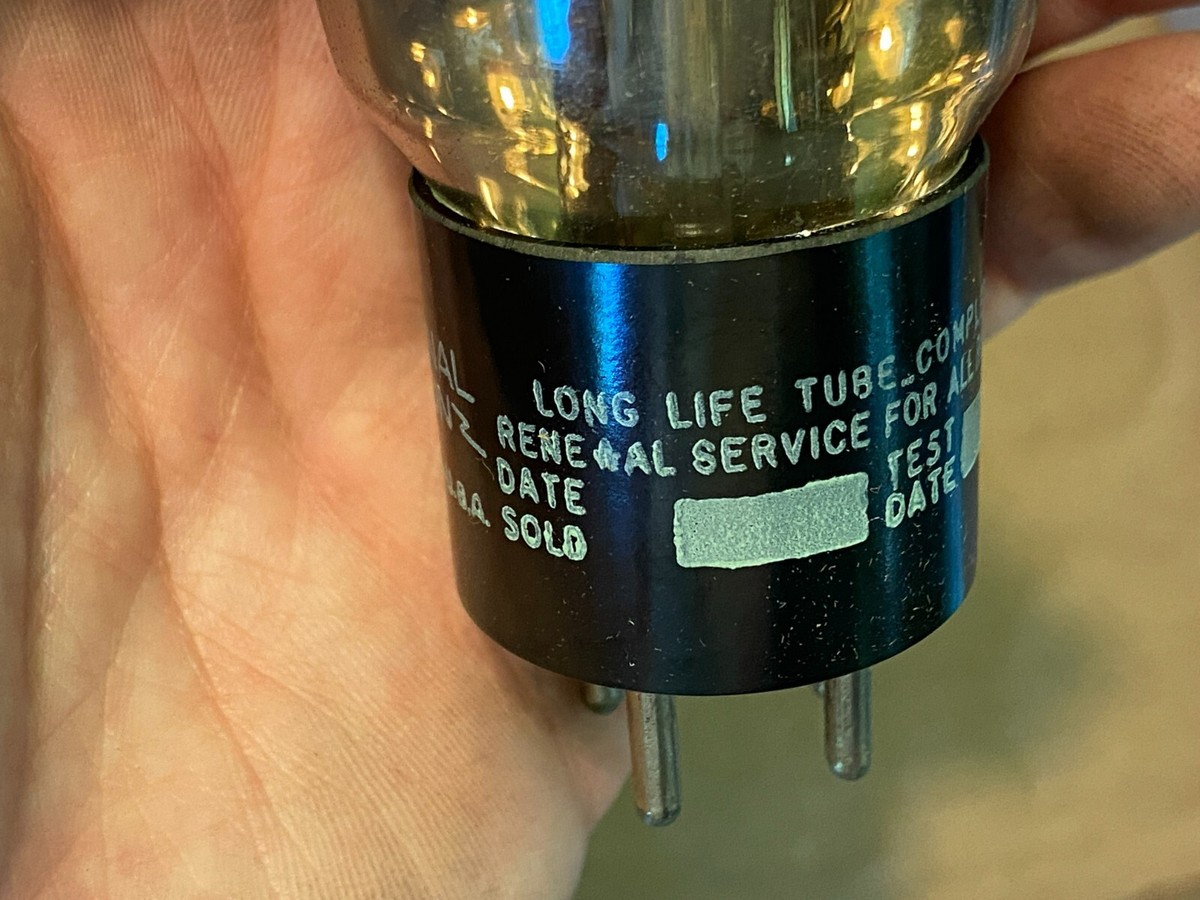 NOS NIB Vintage 1945 National Union Type 46 Tube Tested