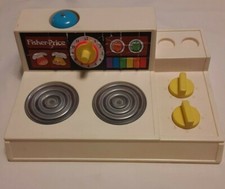 1978 Child's Fisher-Price Toy Electric Range Cooktop Magic Burners