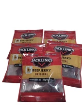 5 Jack Links Jerky Meat Snacks Original 2.6 oz 74g