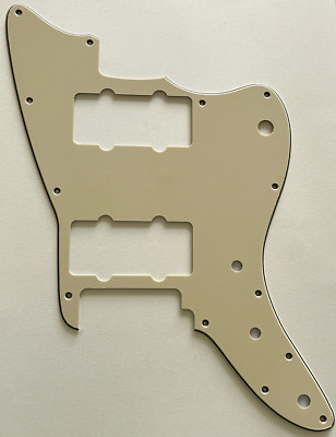 3 Ply Vintage Yellow Pickguard Fit Squier Affinity Jazzmaster Style Guitar Parts