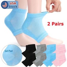 2 Pairs Silicone Gel Heel Socks Cracked Foot Moisturizing Skin Care Protector