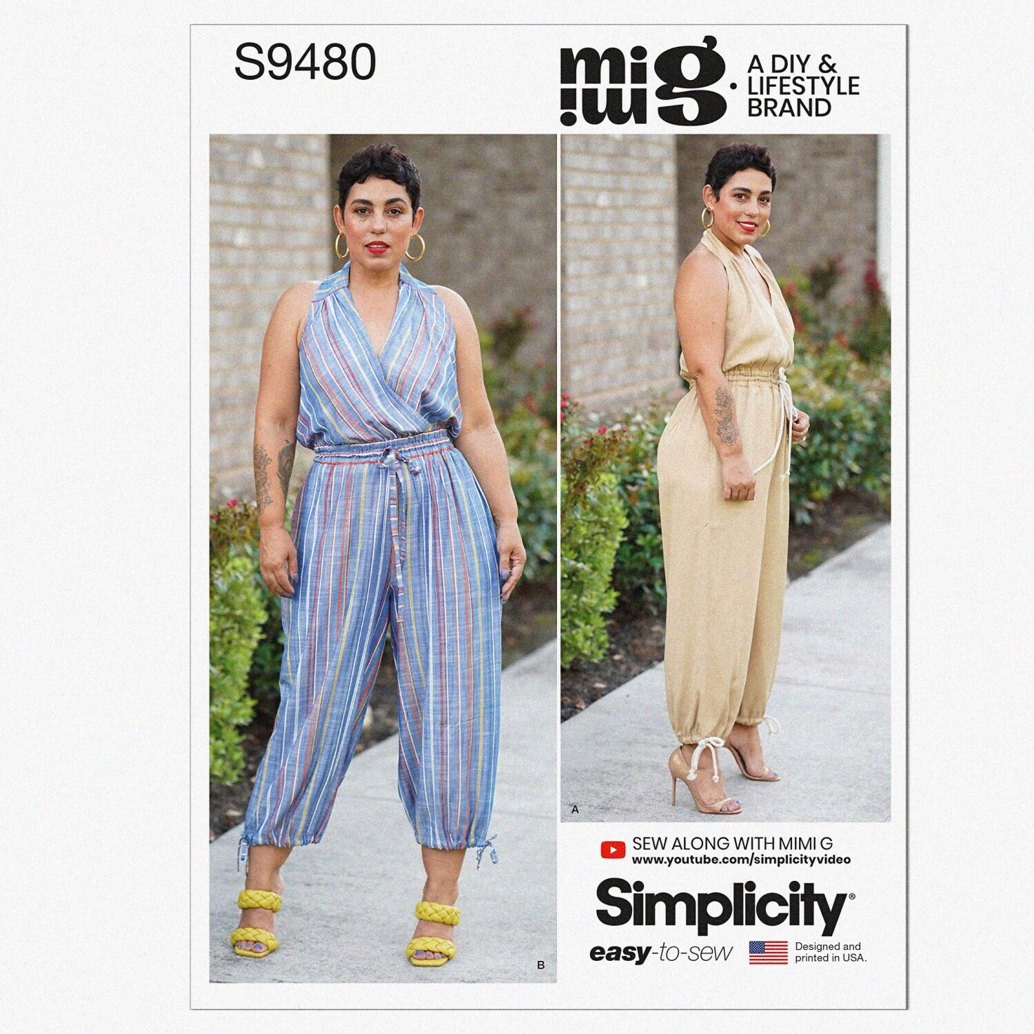 ChicStitch Jumpsuit Kit: S9480, Sizes 6-14, Multicolor-image