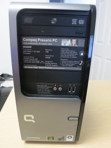 VINTAGE Compaq Presario SR5605F AMD Athlon 64 Windows Vista *TESTED* ALL STOCK