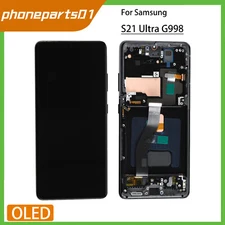 OLED For Samsung Galaxy S21 Ultra G998 LCD Display Screen Assembly+Black Frame