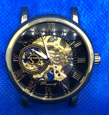 Uhr Watch Uhr FORSINING SKELETT A089M Handaufzug Farbe GOLD Gold