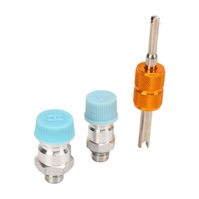 3pcs Air Conditioning Valve Core Kit Cover Valve AC System Seal Kit For 508 Car